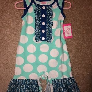 12 month RICRAC romper
